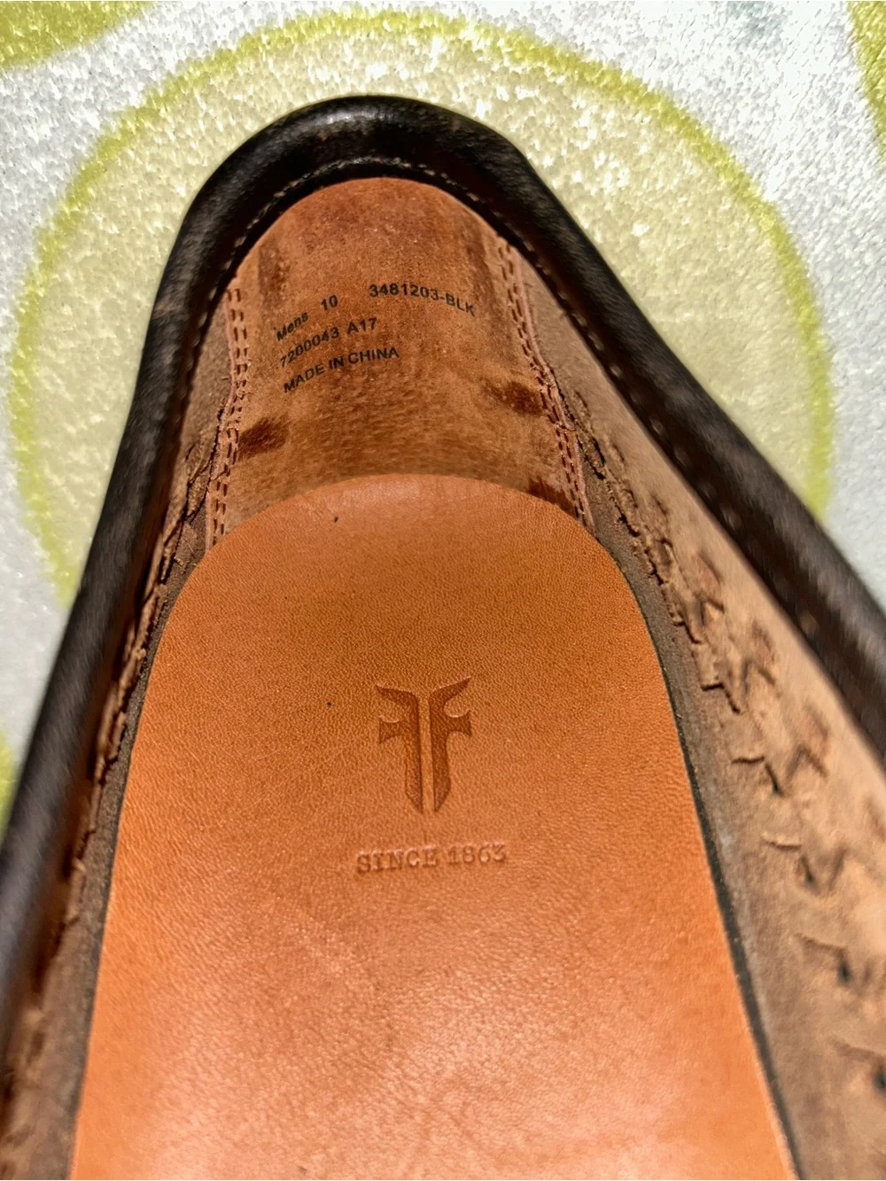 Frye Gabe Men’s Size 10 Black Woven Leather Slip-On Sneakers